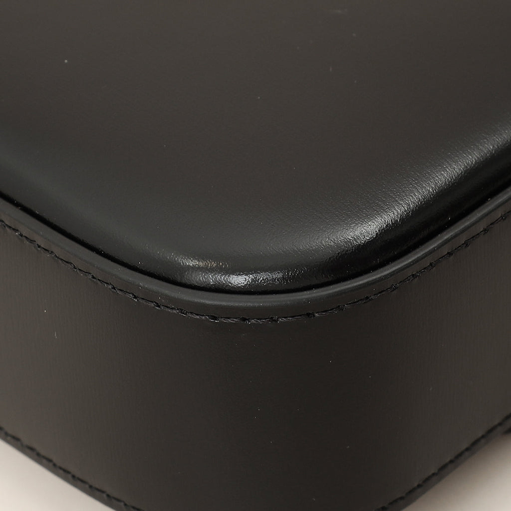 Celine Black Triomphe Shiny Shoulder Bag