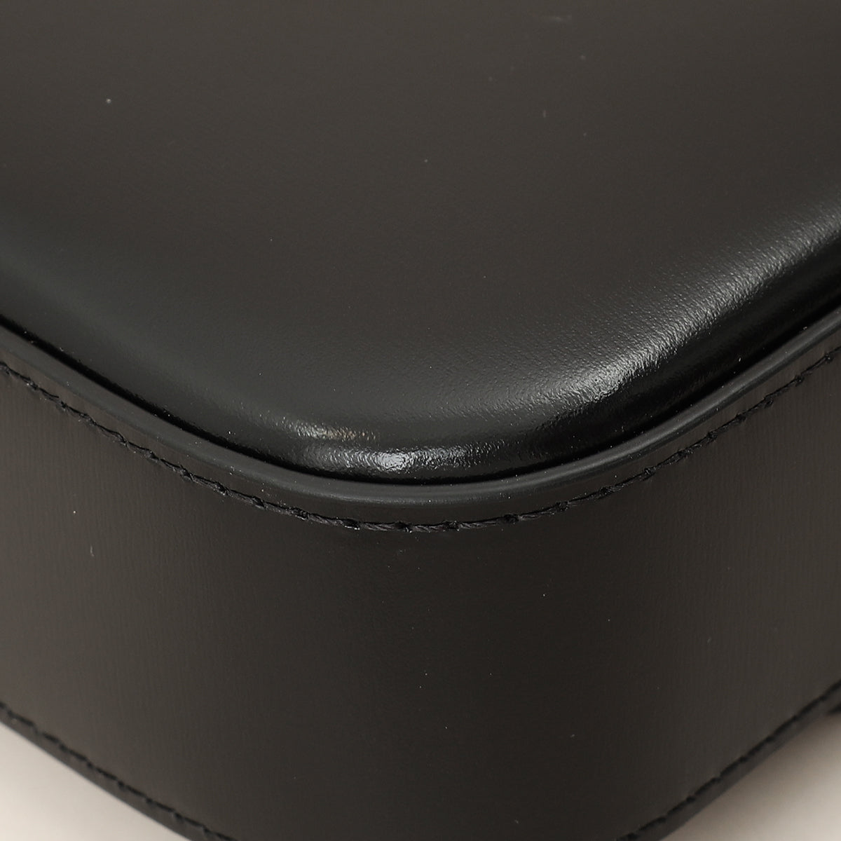 Celine Black Triomphe Shiny Shoulder Bag