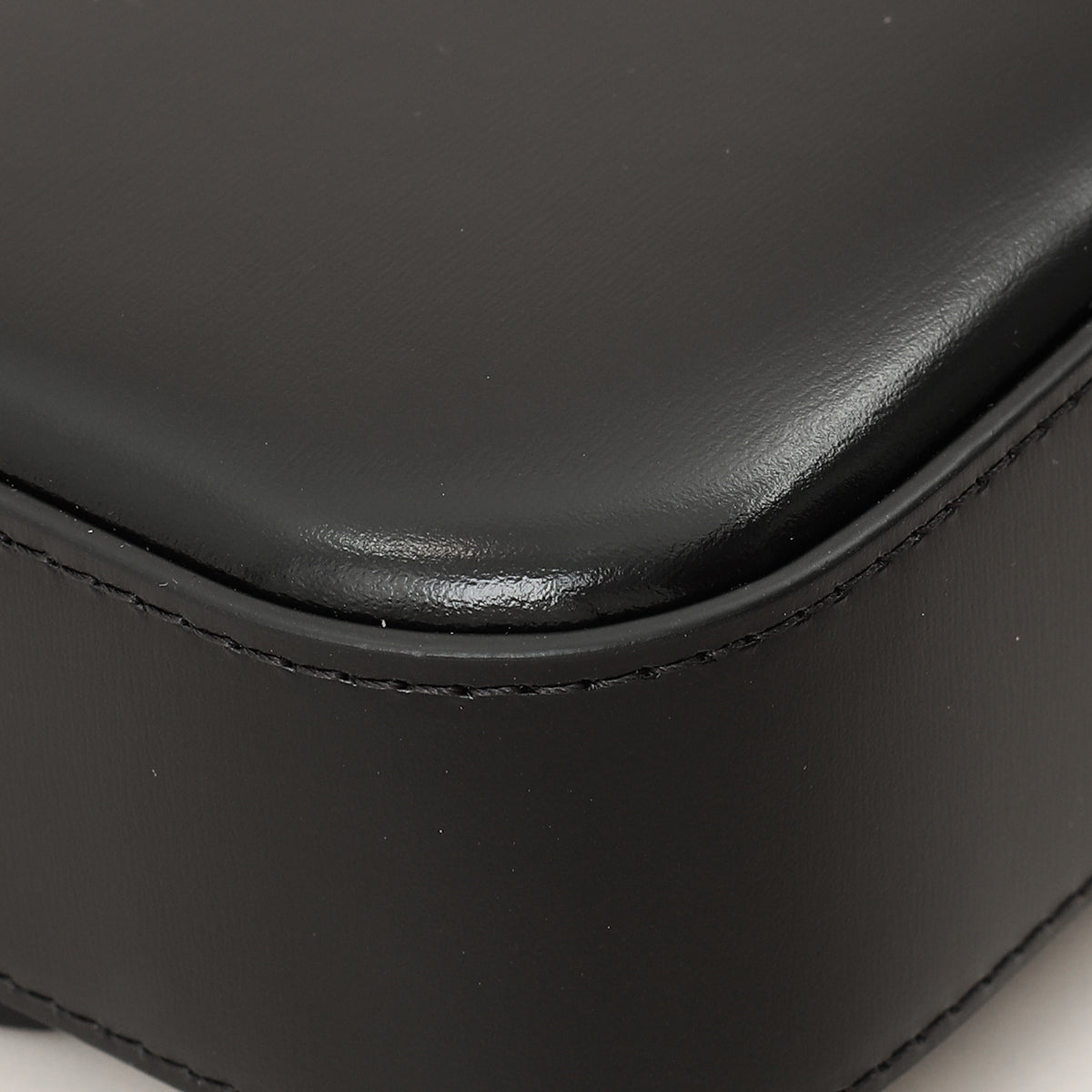 Celine Black Triomphe Shiny Shoulder Bag