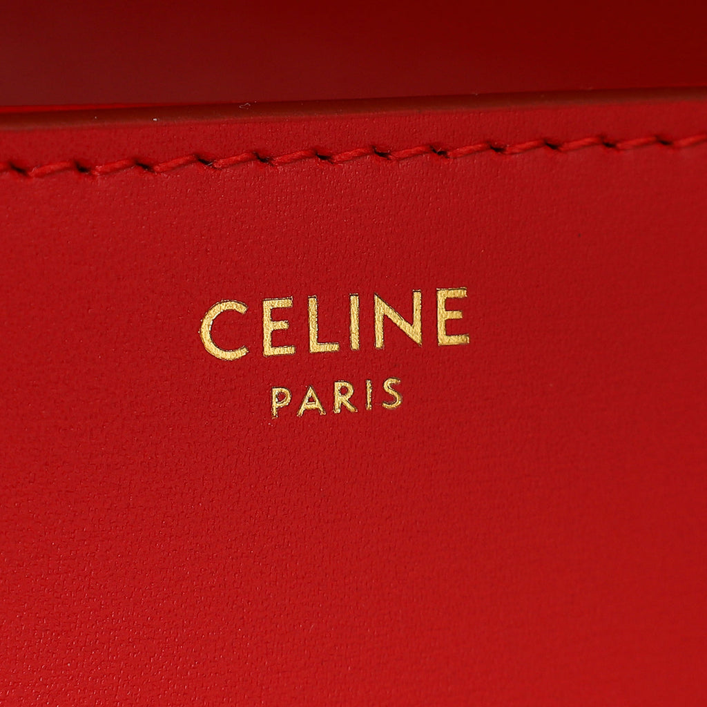 Celine Red Classique Triomphe Bag