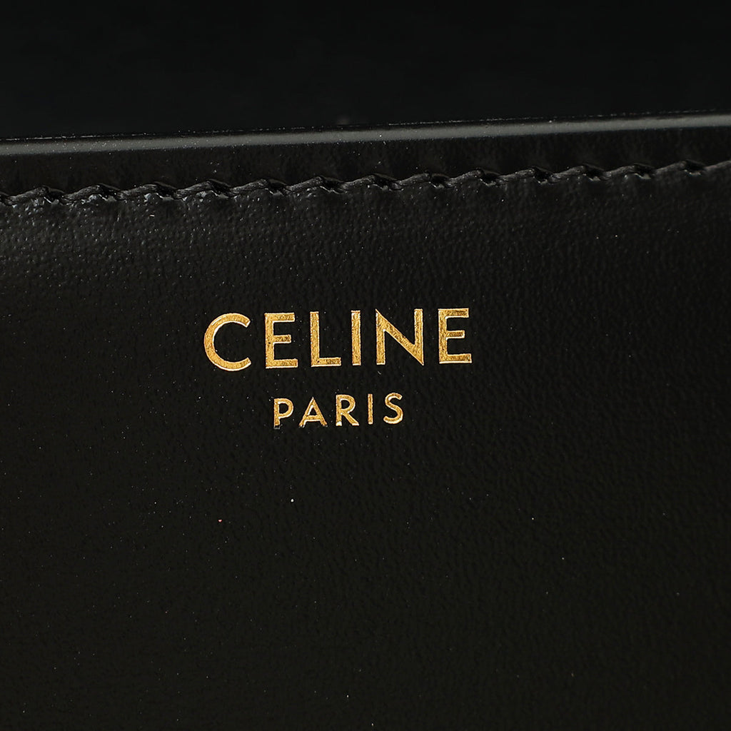 Celine Black Classique Triomphe Bag