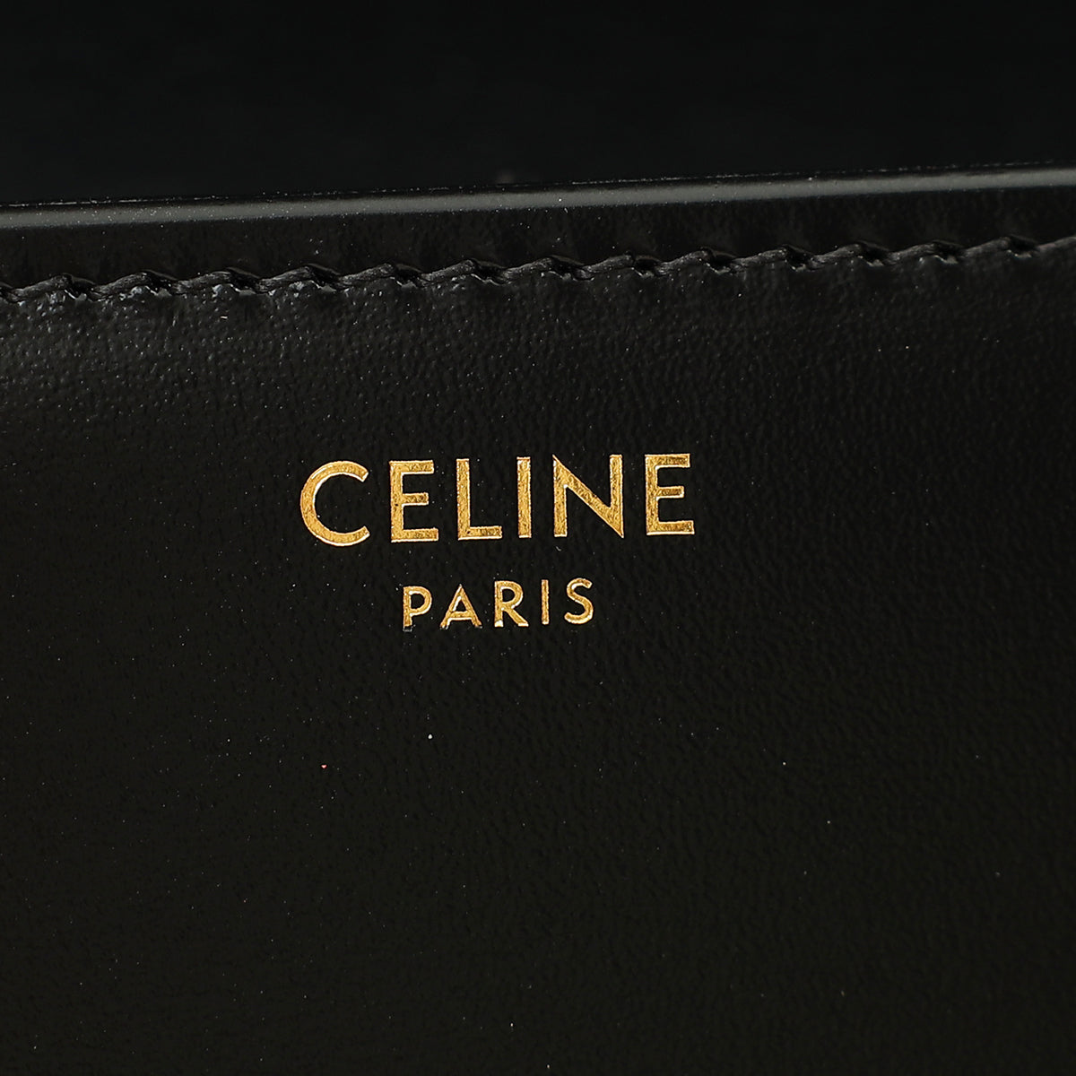 Celine Black Classique Triomphe Bag