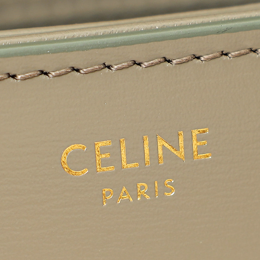Celine Gray Classique Triomphe Shoulder Bag