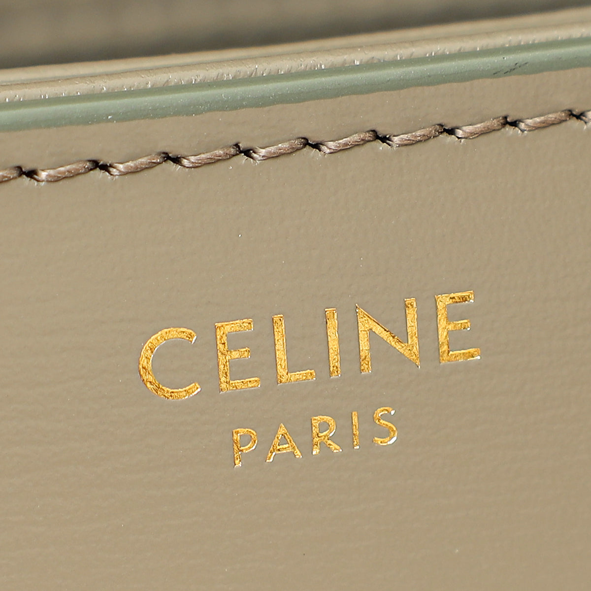 Celine Gray Classique Triomphe Shoulder Bag