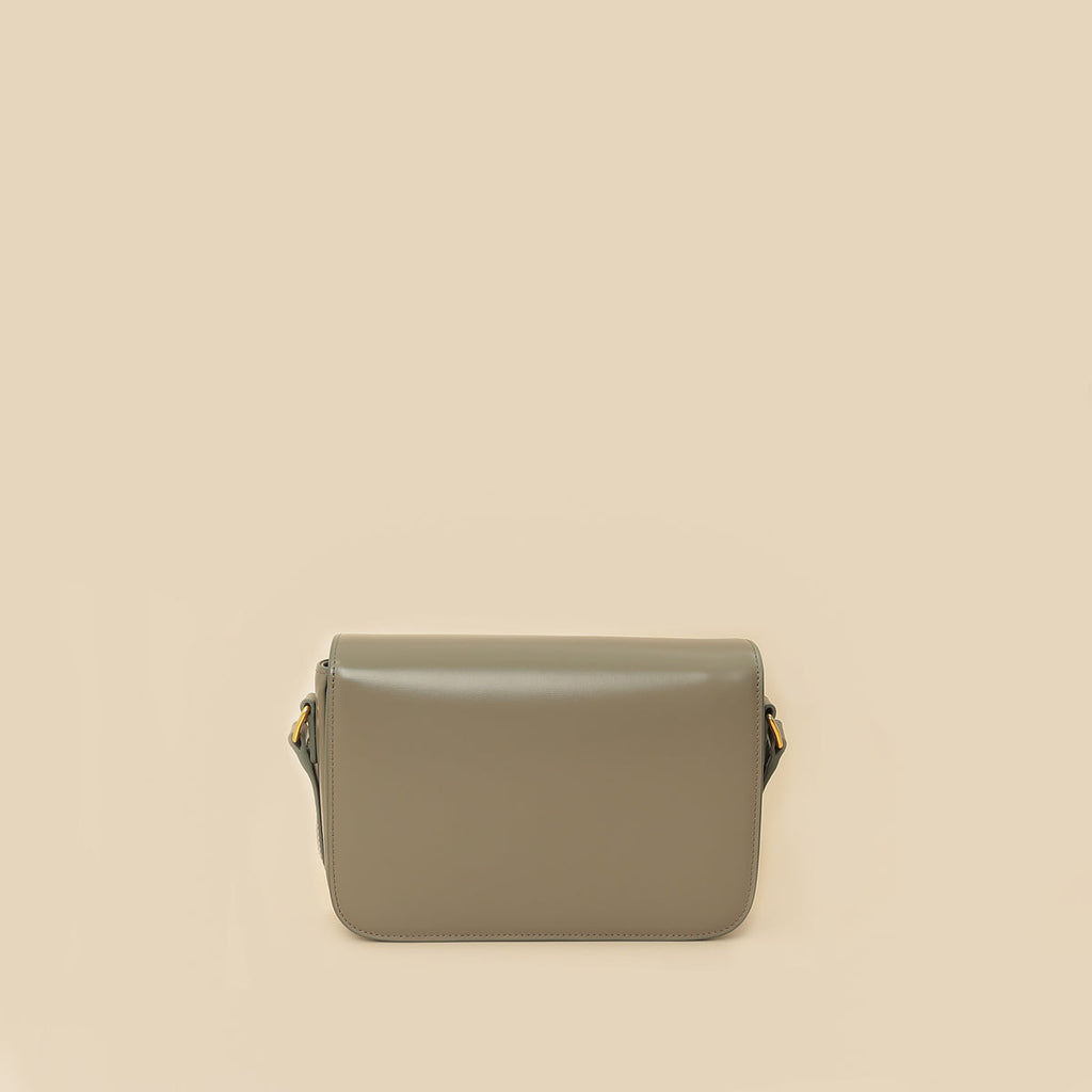 Celine Gray Classique Triomphe Shoulder Bag
