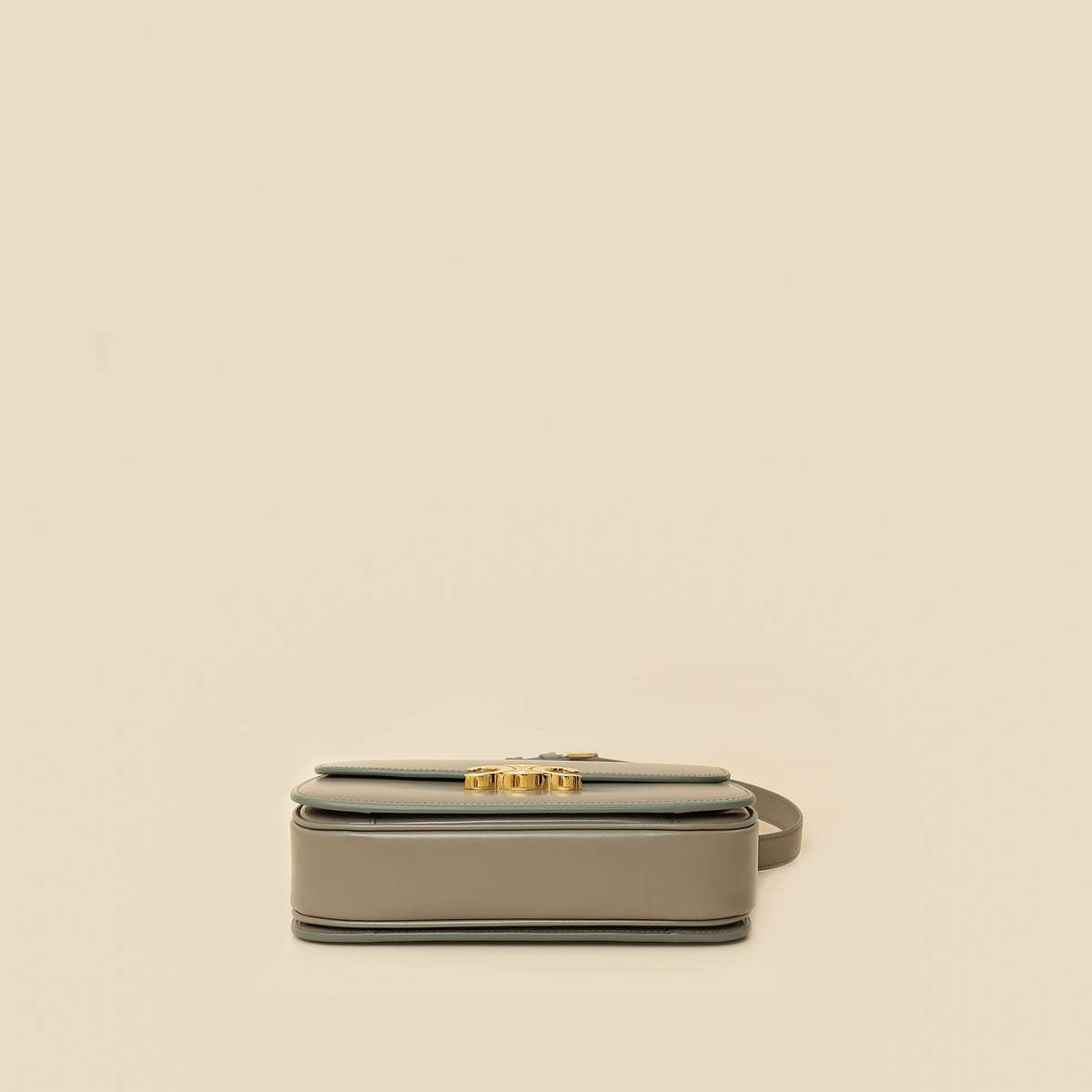 Celine Gray Classique Triomphe Shoulder Bag