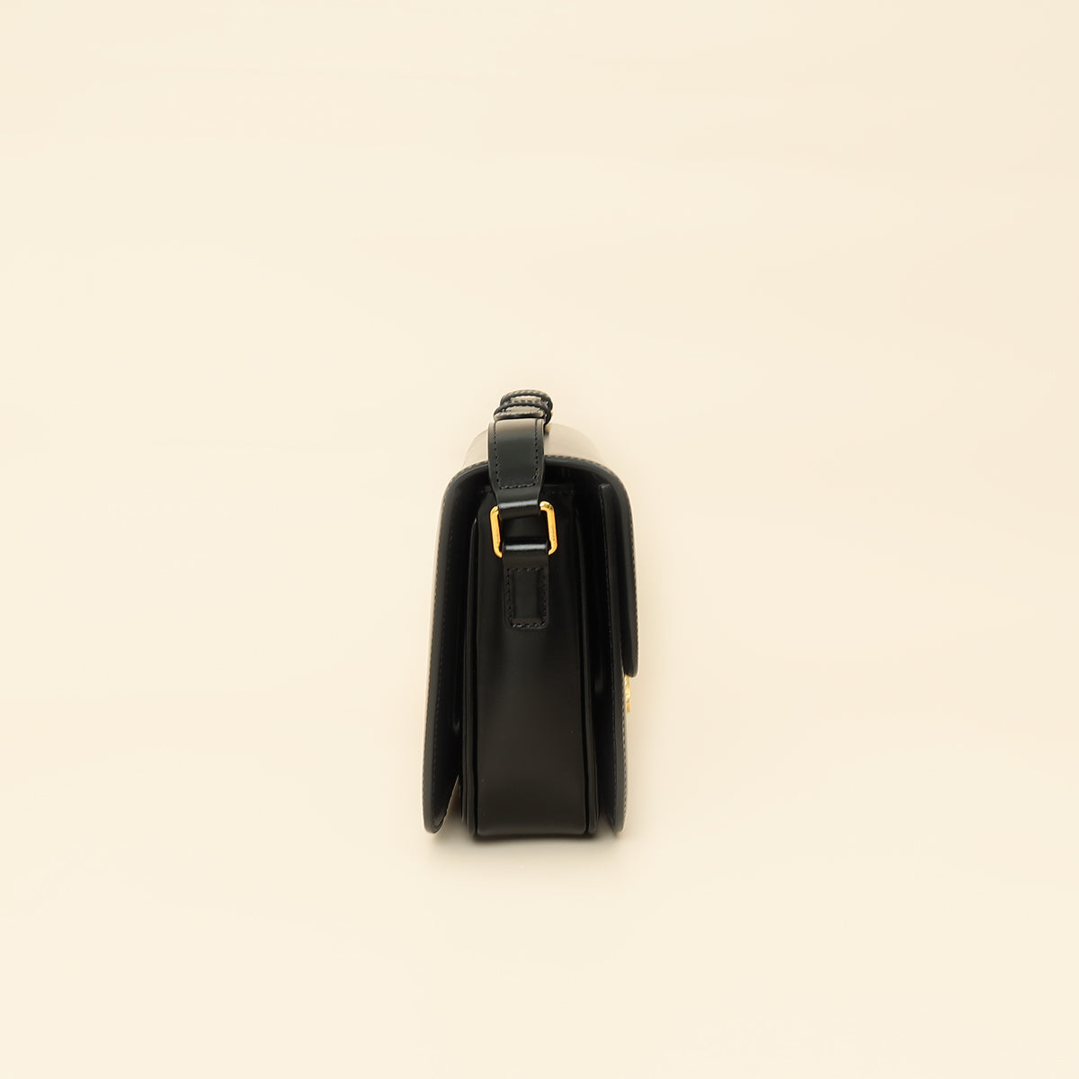 Celine Black Classique Triomphe Shoulder Bag