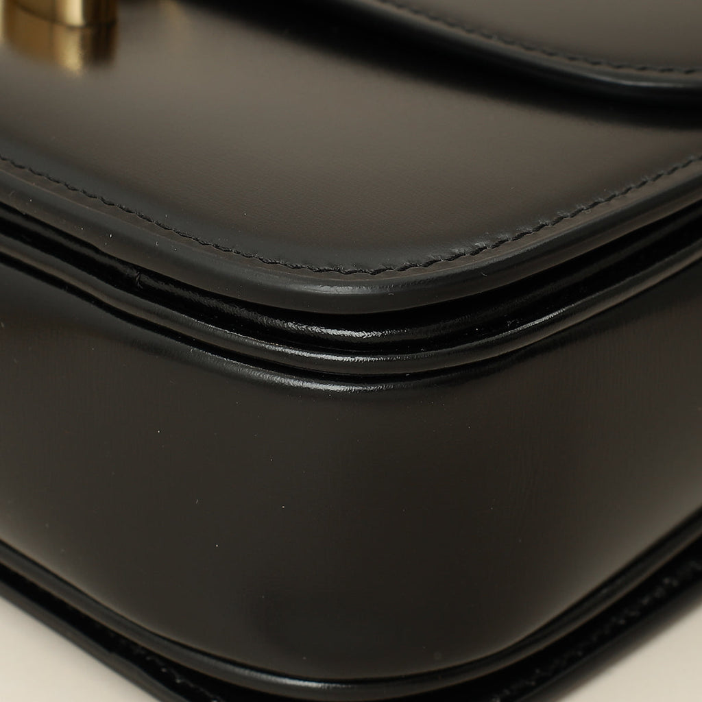 Celine Black Classique Triomphe Shoulder Bag