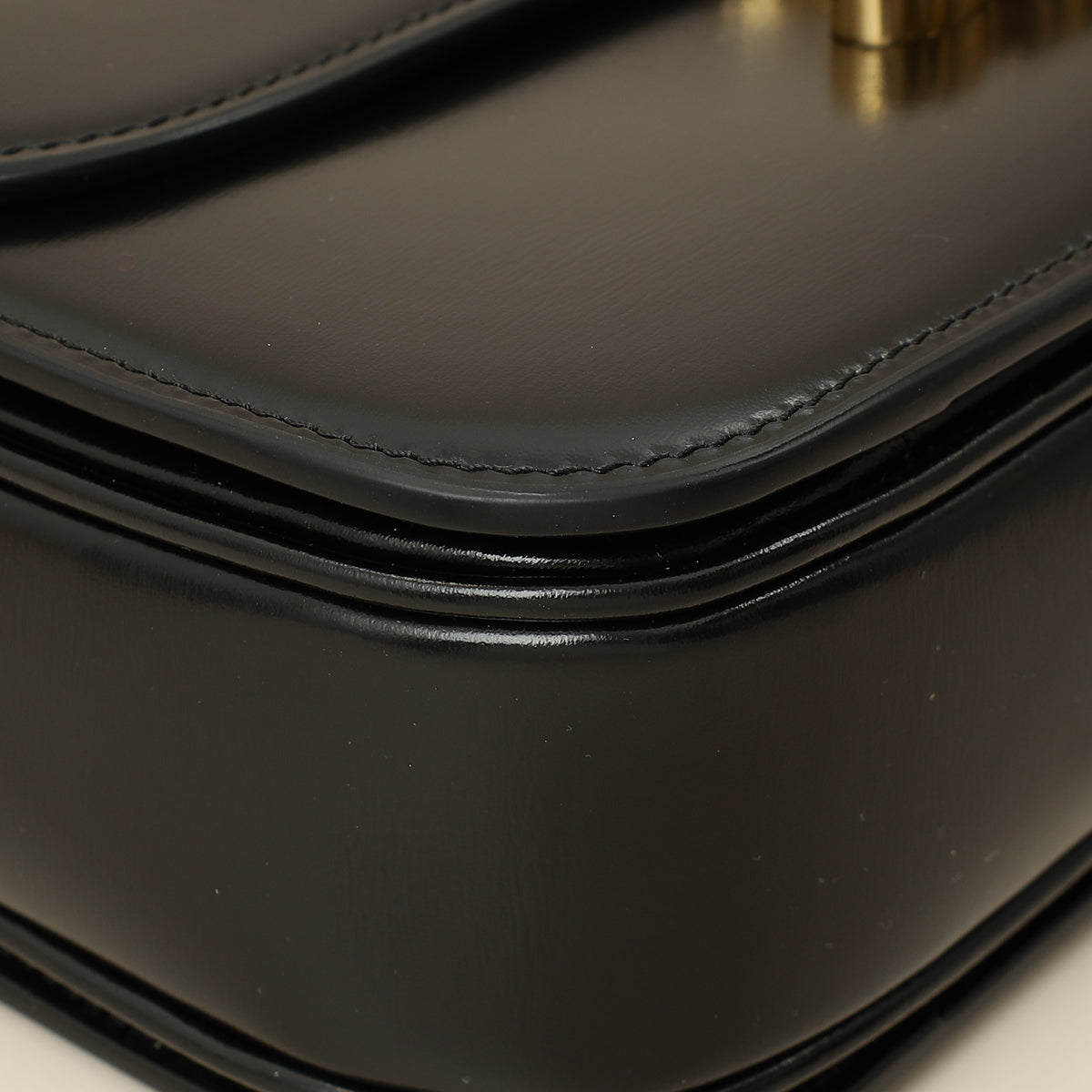 Celine Black Classique Triomphe Shoulder Bag