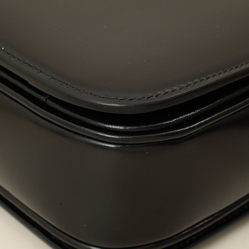 Celine Black Classique Triomphe Shoulder Bag
