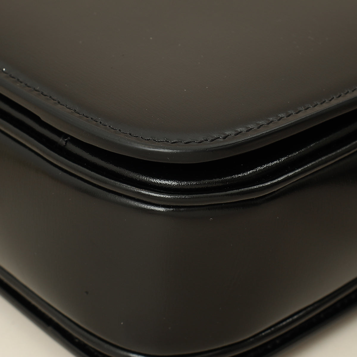 Celine Black Classique Triomphe Shoulder Bag