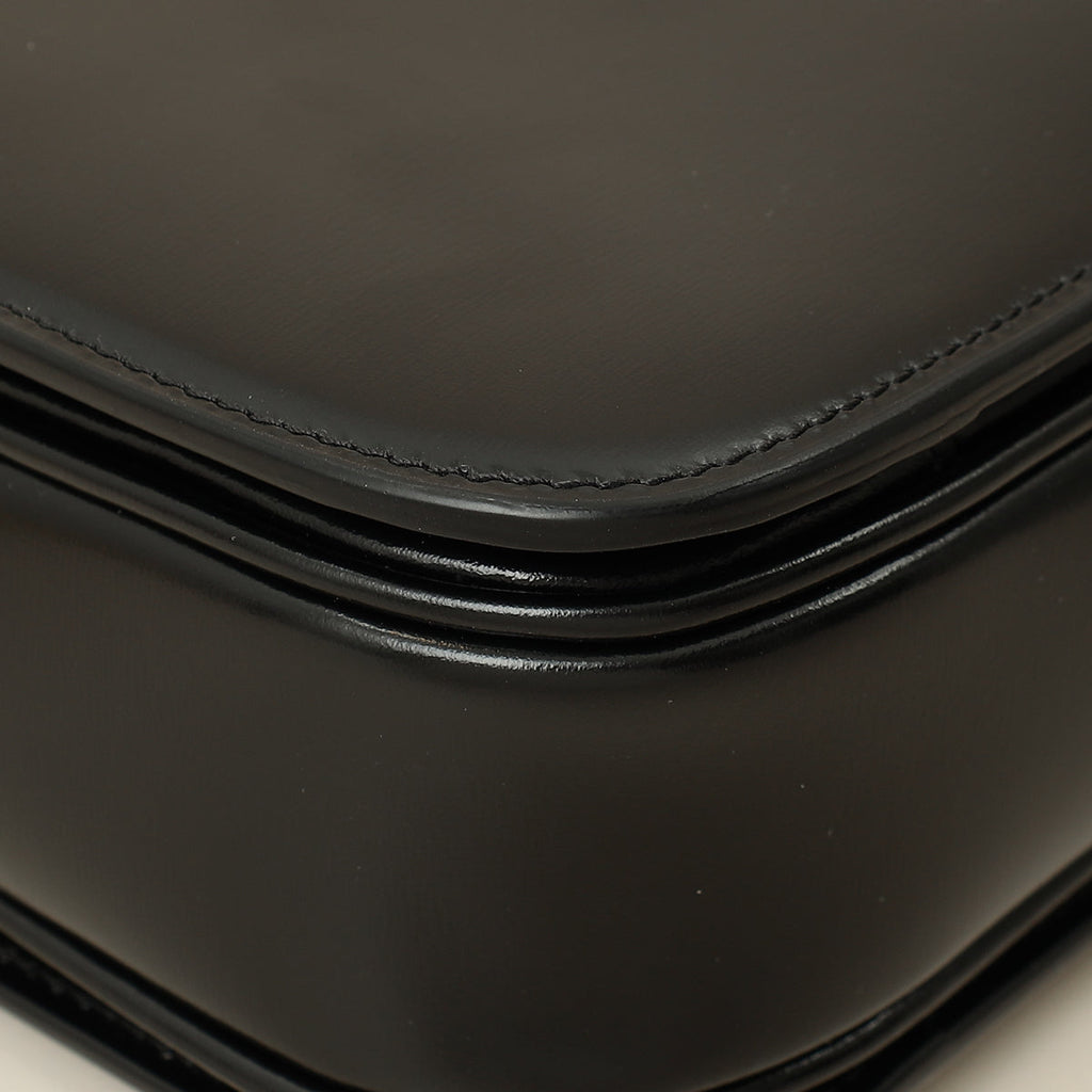 Celine Black Classique Triomphe Shoulder Bag