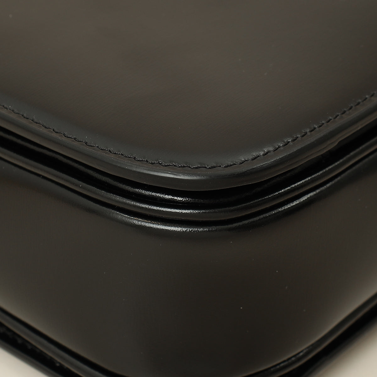 Celine Black Classique Triomphe Shoulder Bag