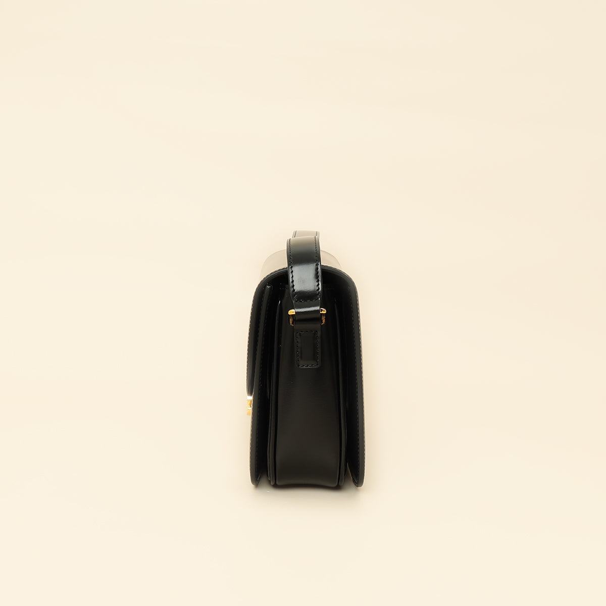 Celine Black Classique Triomphe Shoulder Bag