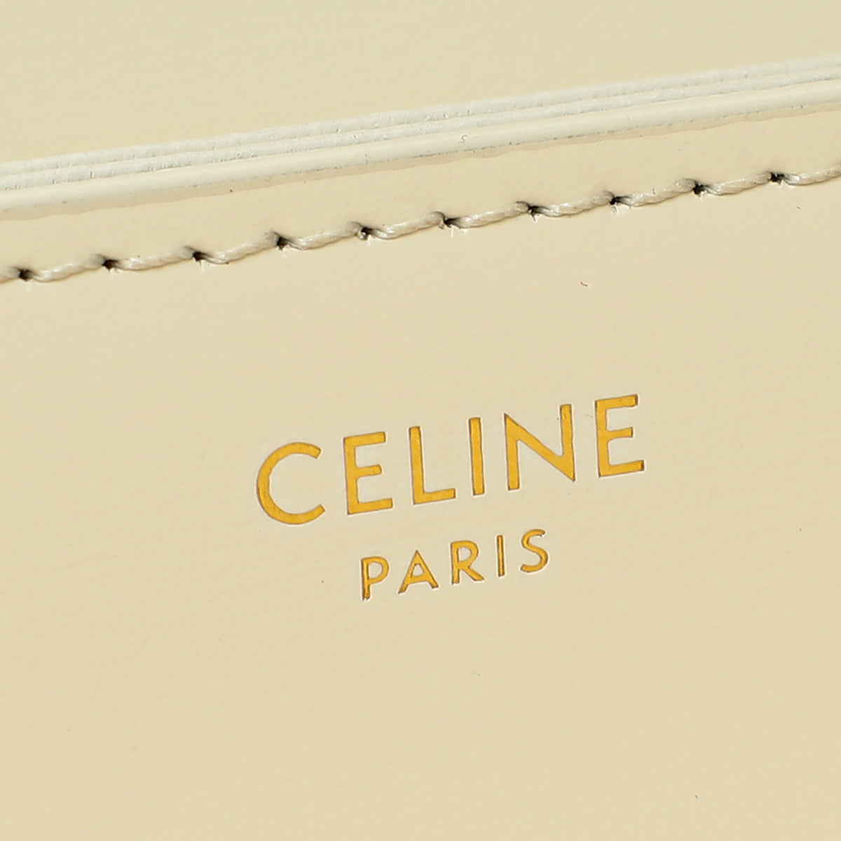 Celine White Teen Triomphe Bag