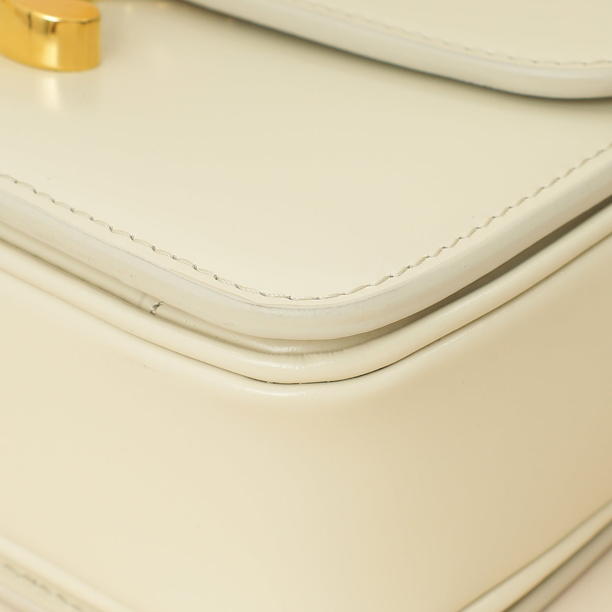 Celine White Teen Triomphe Bag