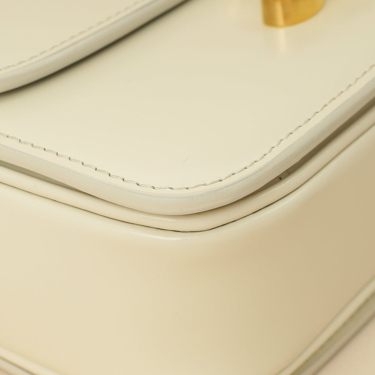 Celine White Teen Triomphe Bag