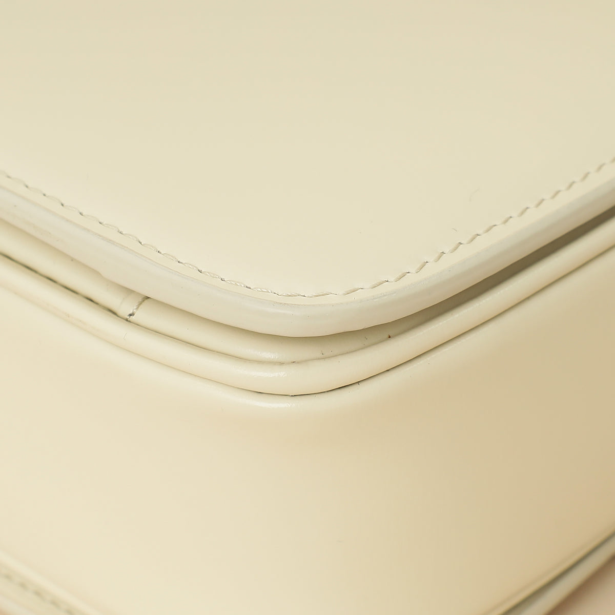Celine White Teen Triomphe Bag