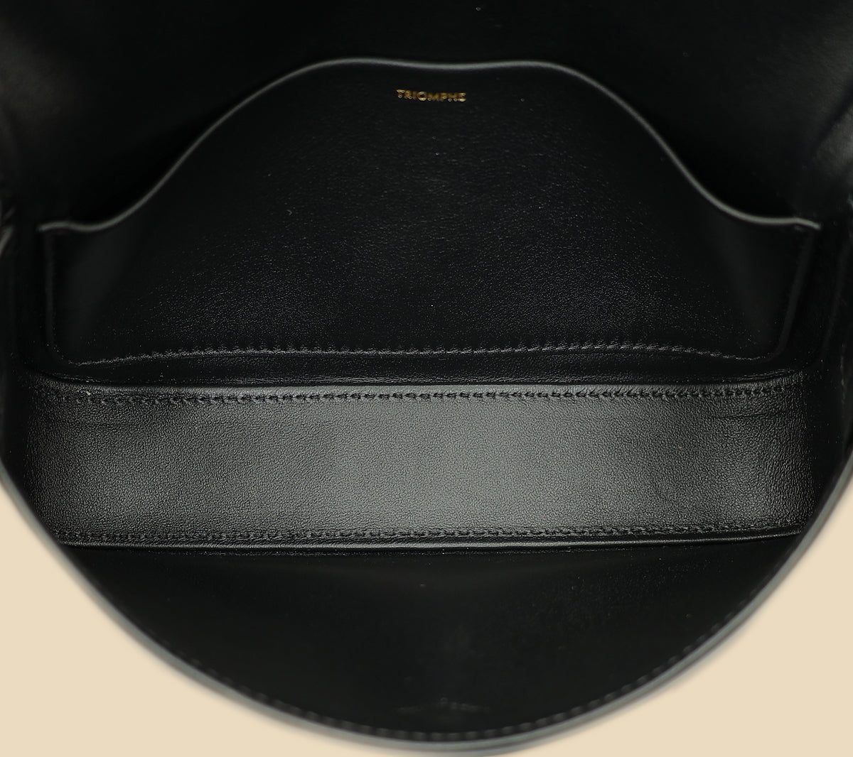 Celine Black Claude Triomphe Shoulder Bag
