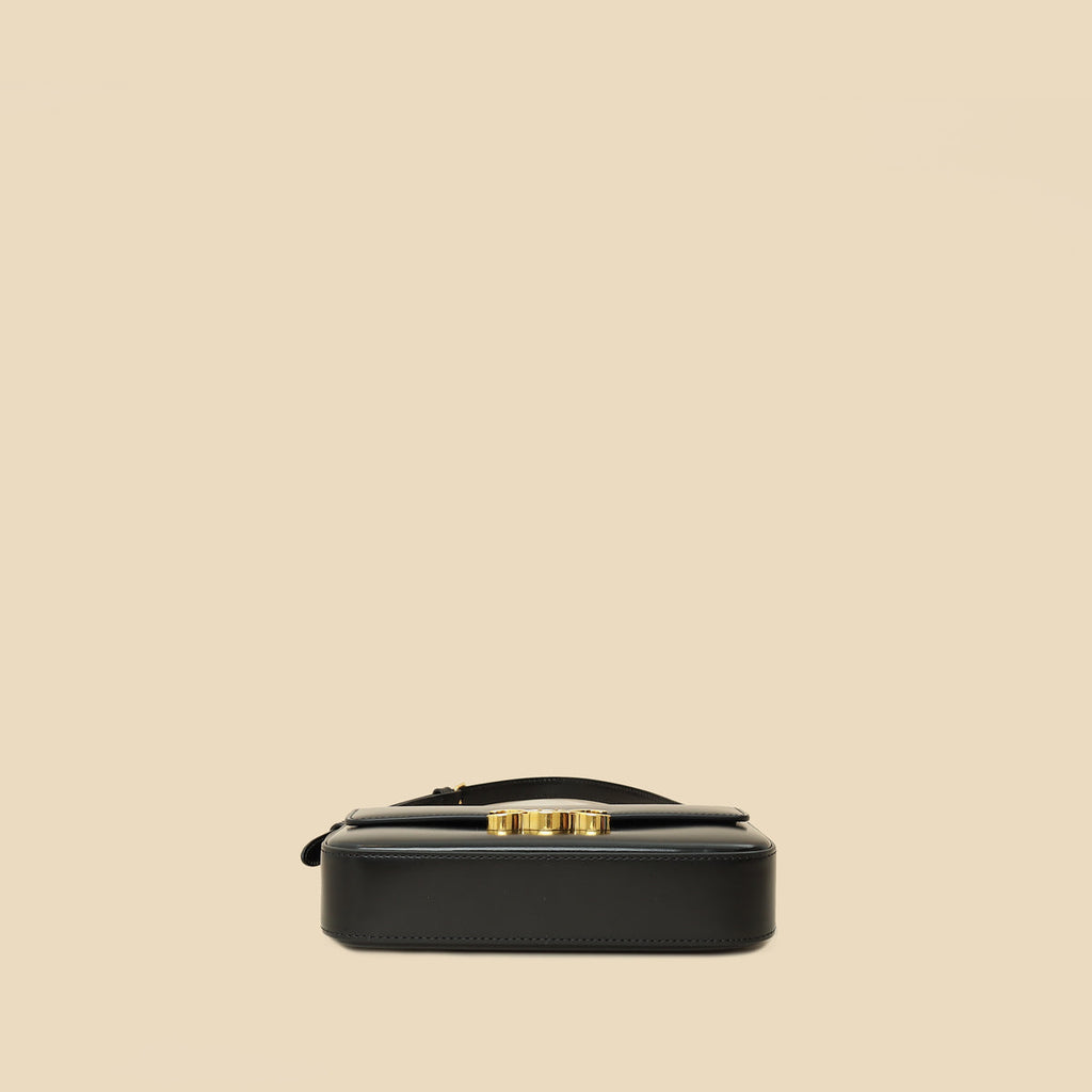 Celine Black Claude Triomphe Shoulder Bag
