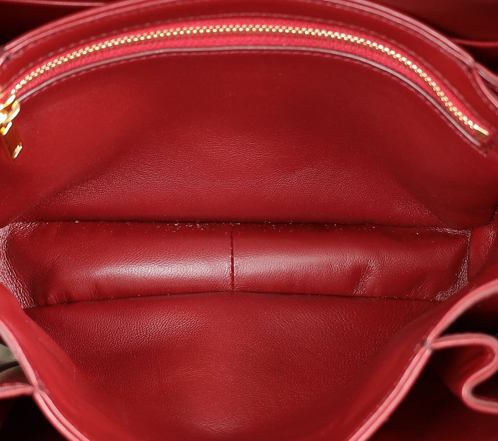 Celine Burgundy Classique Triomphe Bag