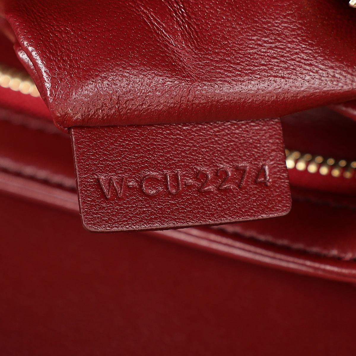 Celine Burgundy Classique Triomphe Bag