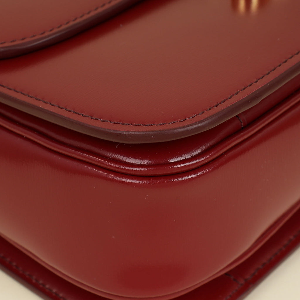 Celine Burgundy Classique Triomphe Bag