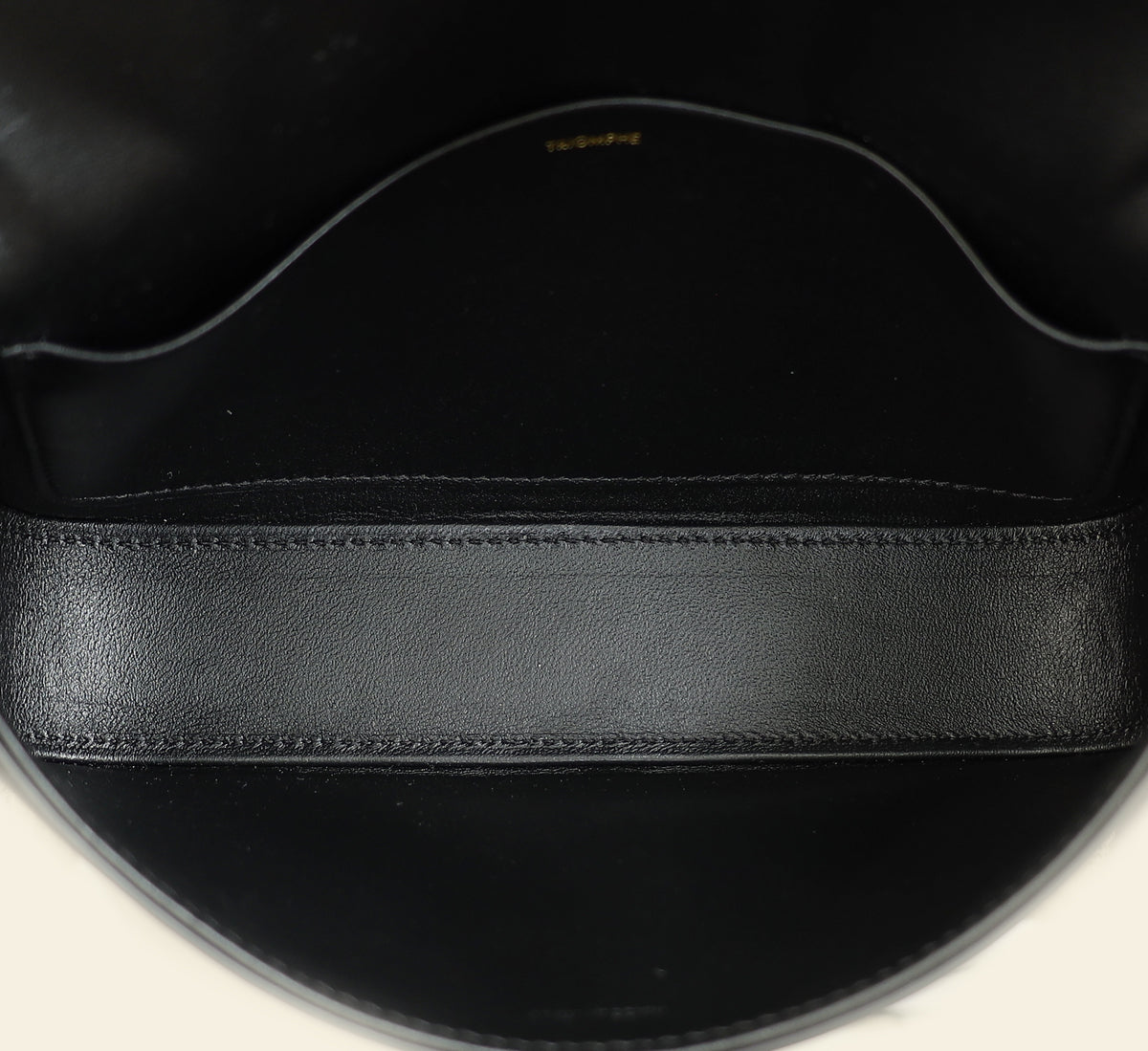 Celine Black Claude Triomphe Shoulder Bag
