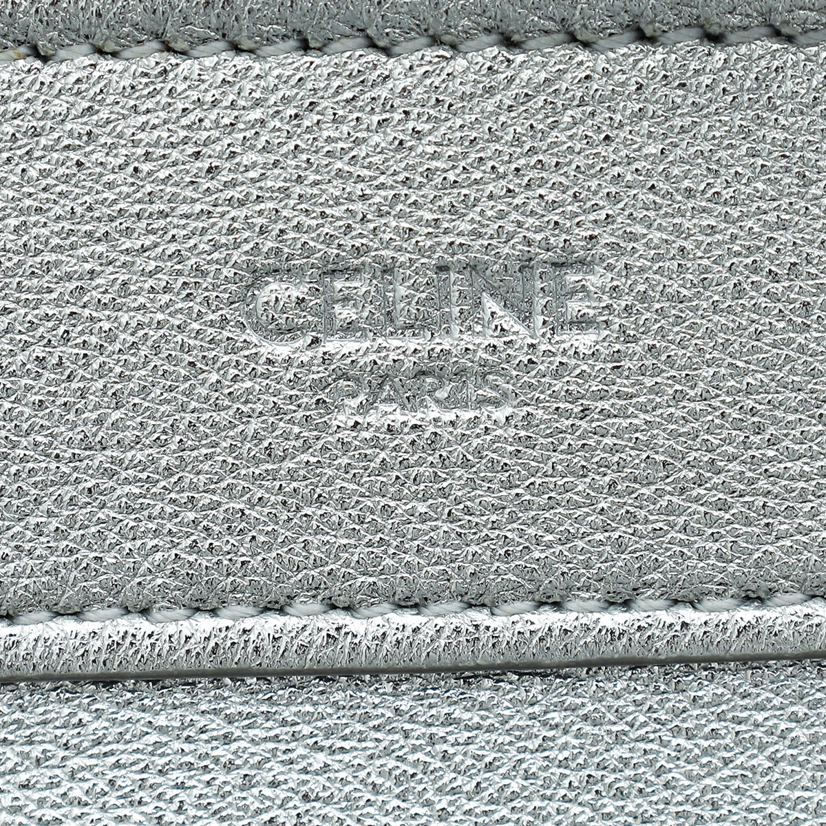 Celine Silver Laminated Nano Luggage Bag