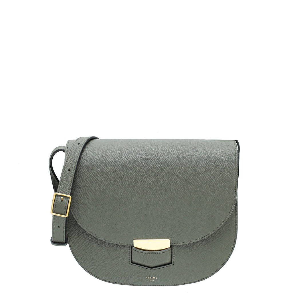 Celine Dark Olive Trotteur Bag