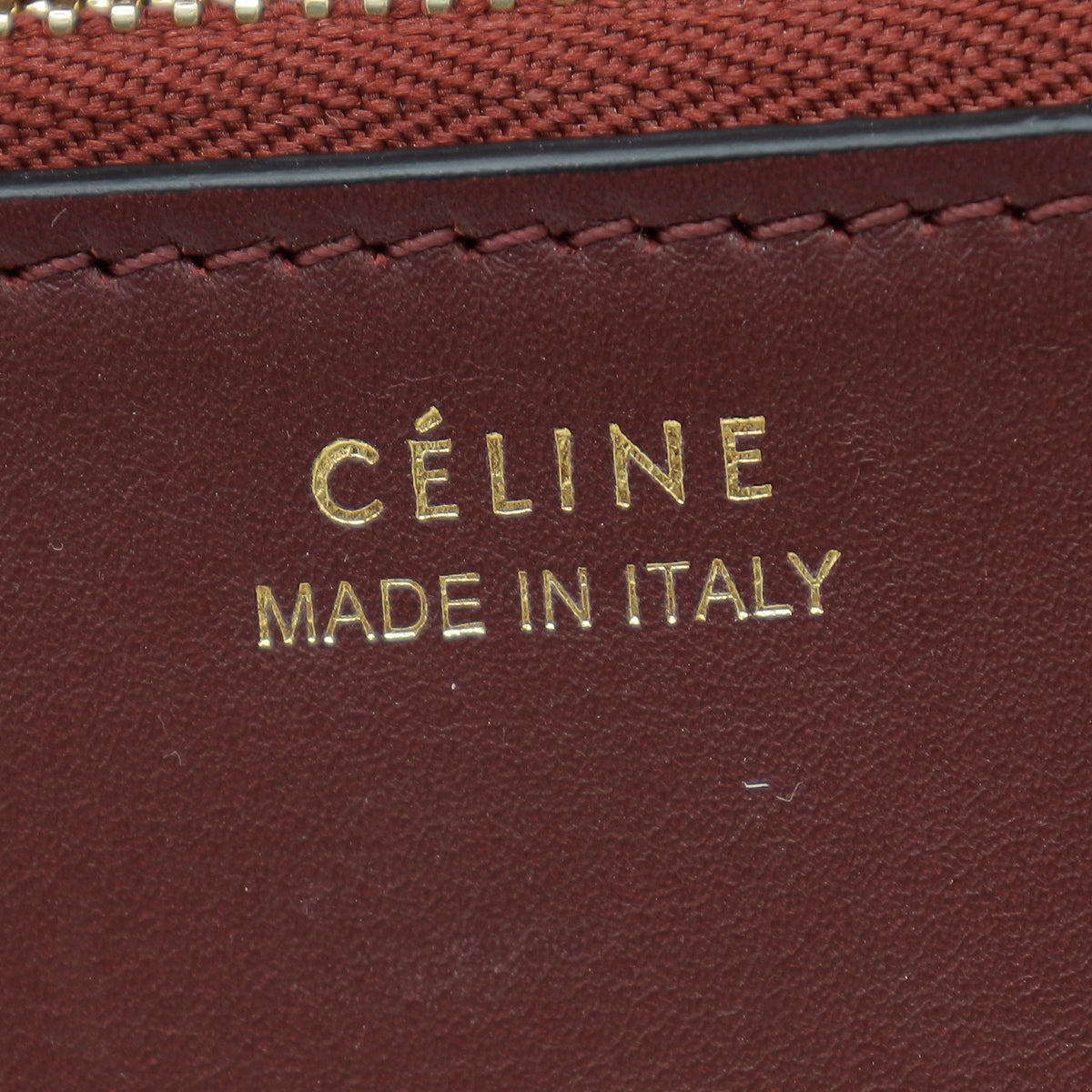 Celine Burgundy Round Flap Bag
