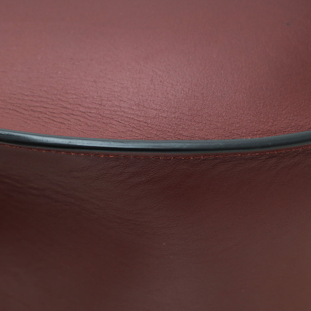 Celine Burgundy Round Flap Bag