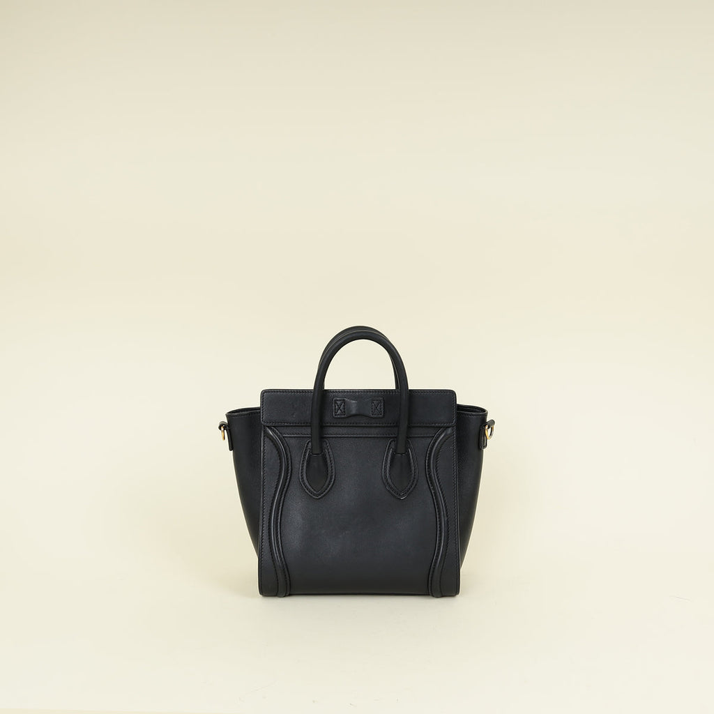 Celine Black Nano Luggage Bag