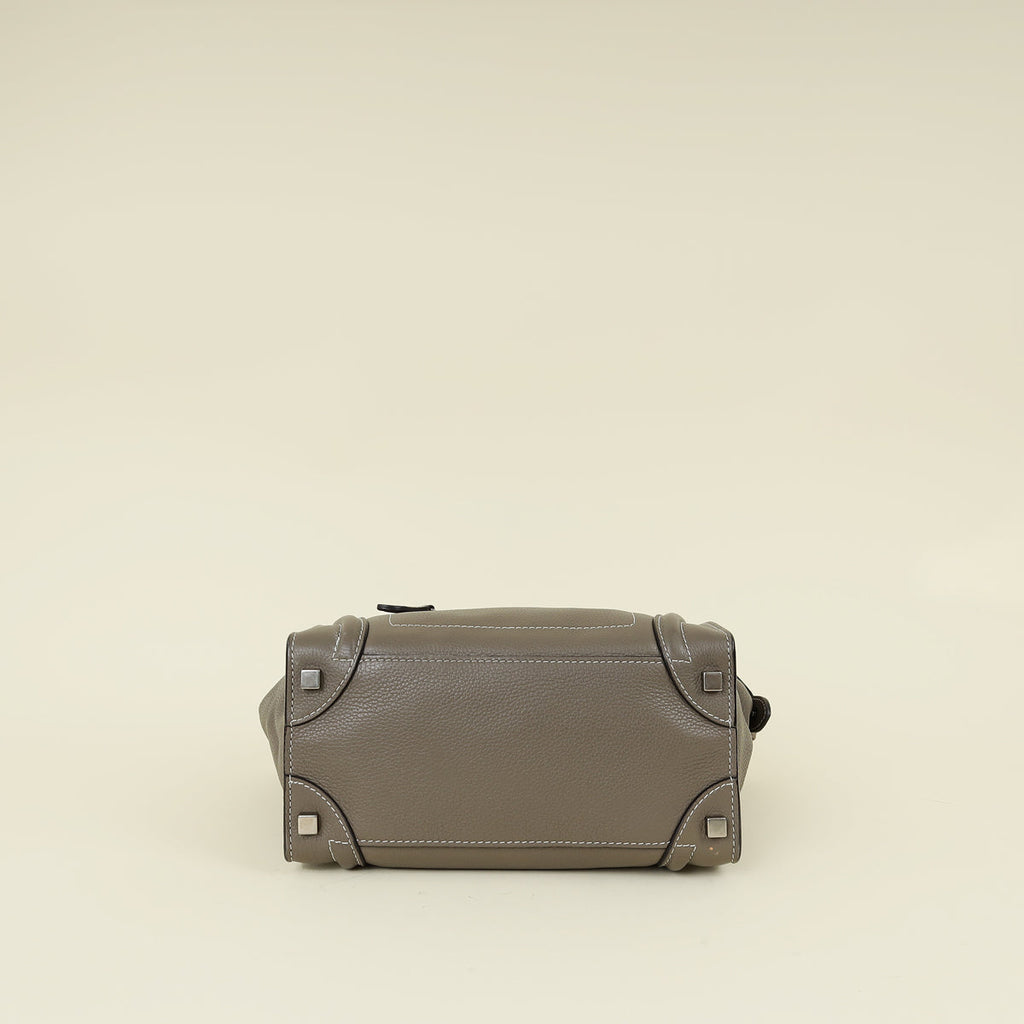 Celine Taupe Micro Luggage Bag