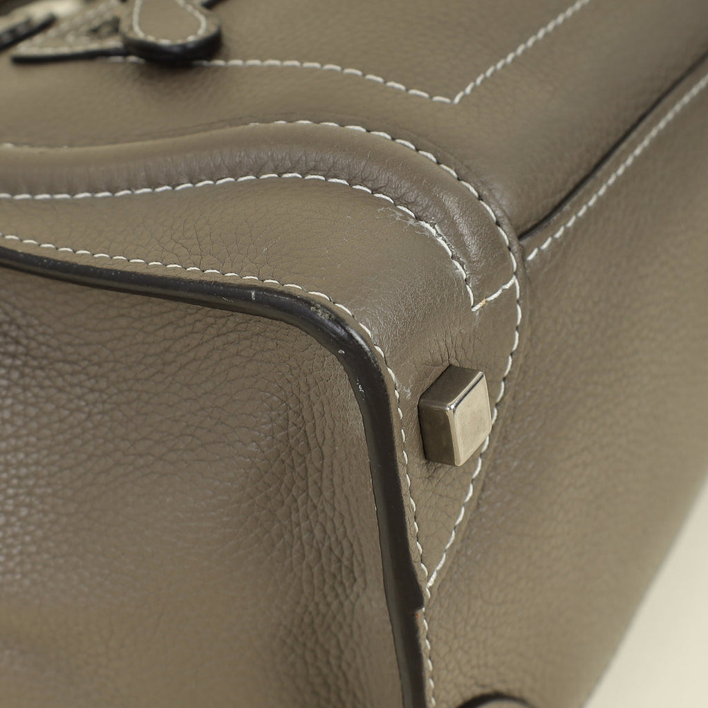 Celine Taupe Micro Luggage Bag