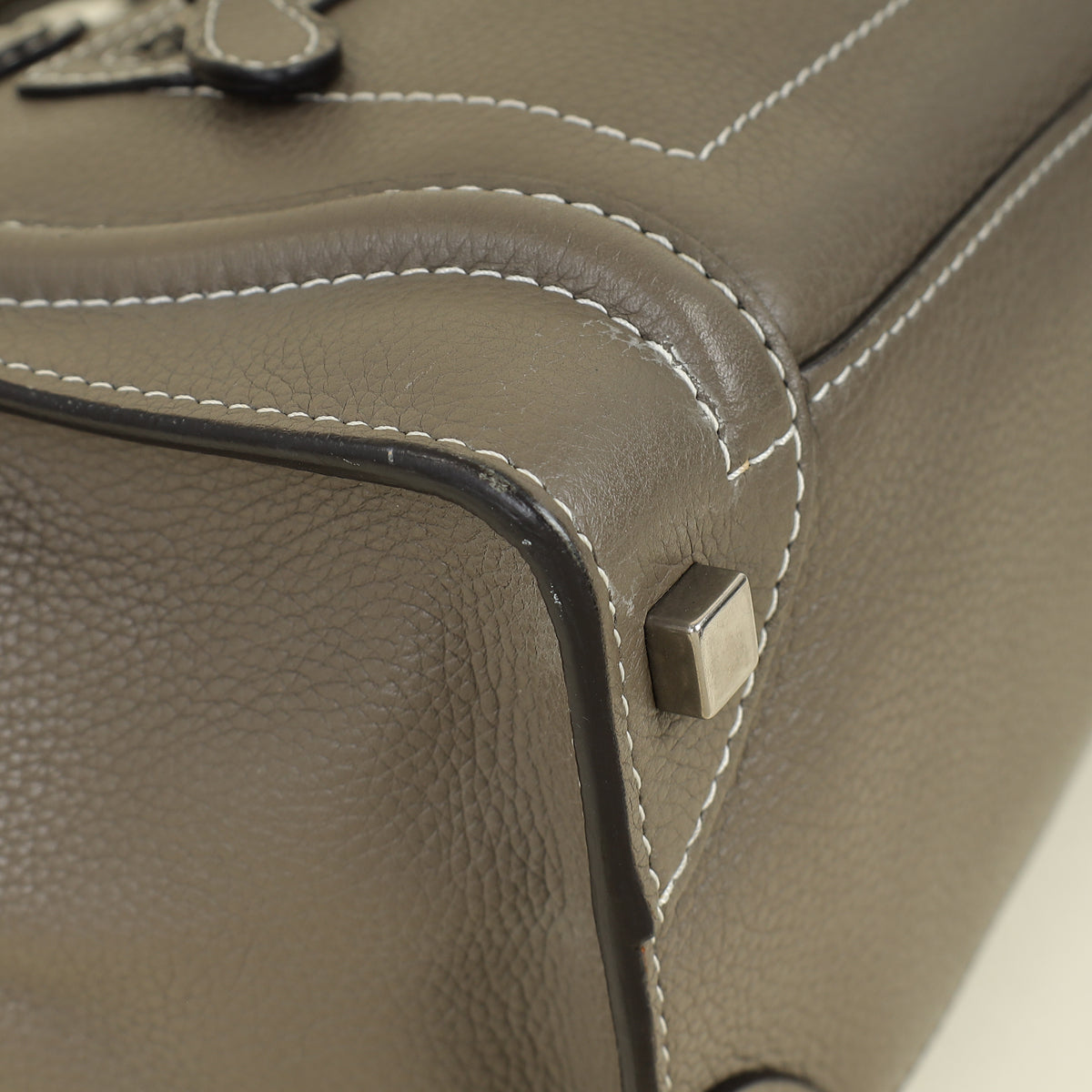 Celine Taupe Micro Luggage Bag