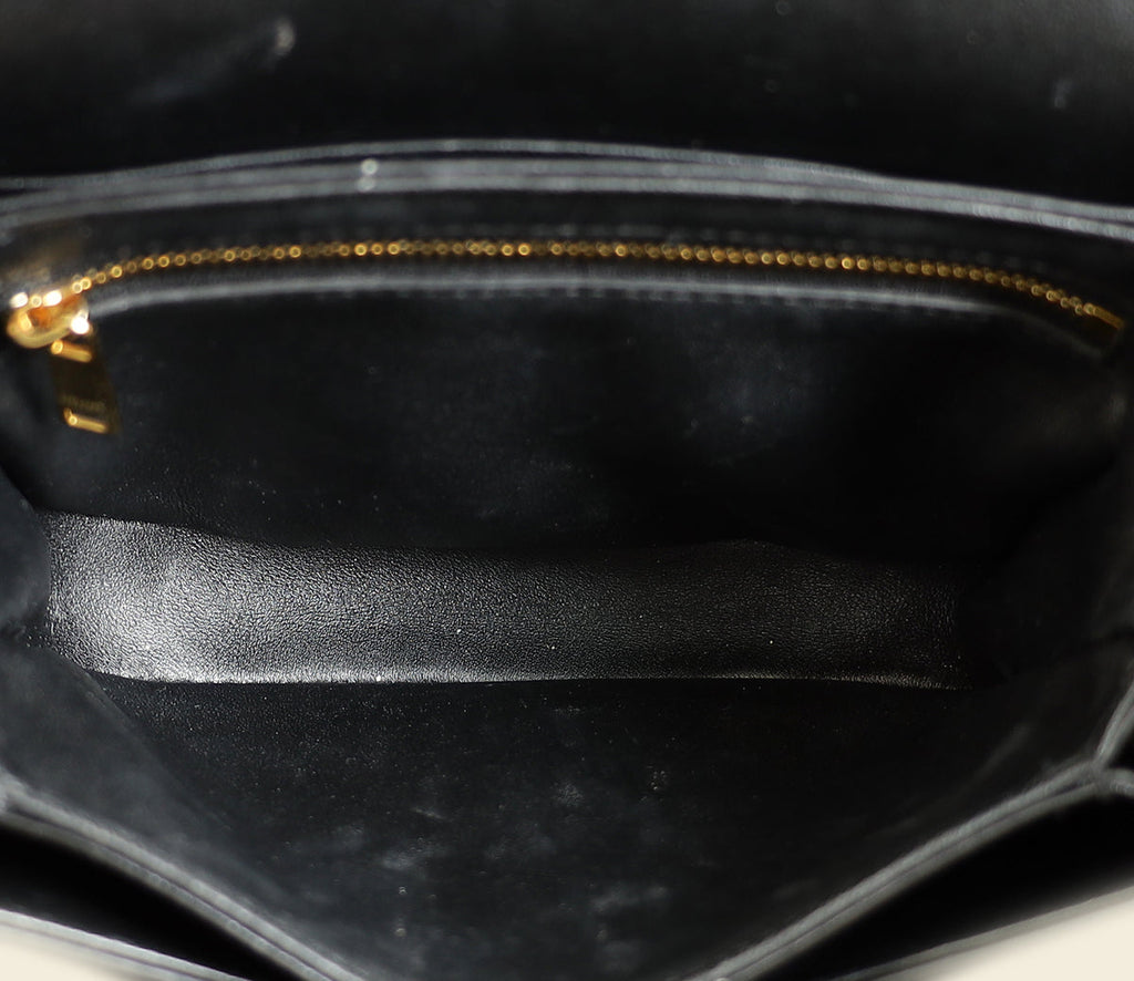 Celine Black Triomphe Teen Besace Crossbody Bag