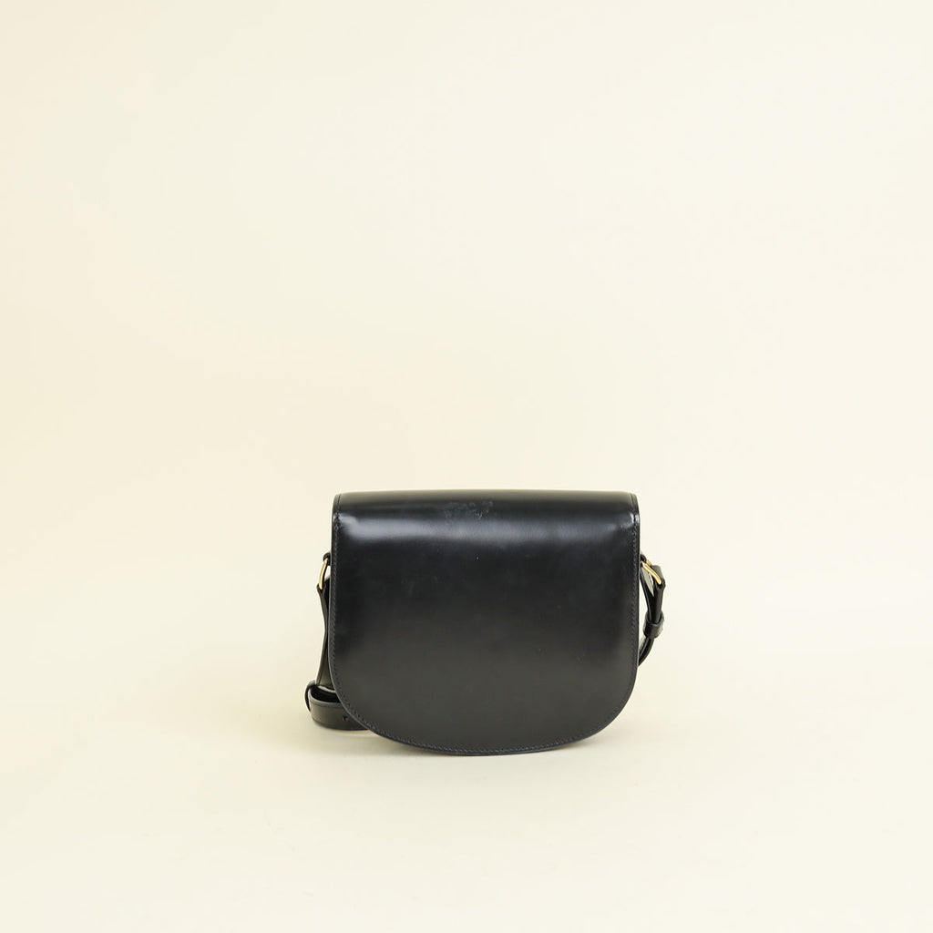 Celine Black Triomphe Teen Besace Crossbody Bag