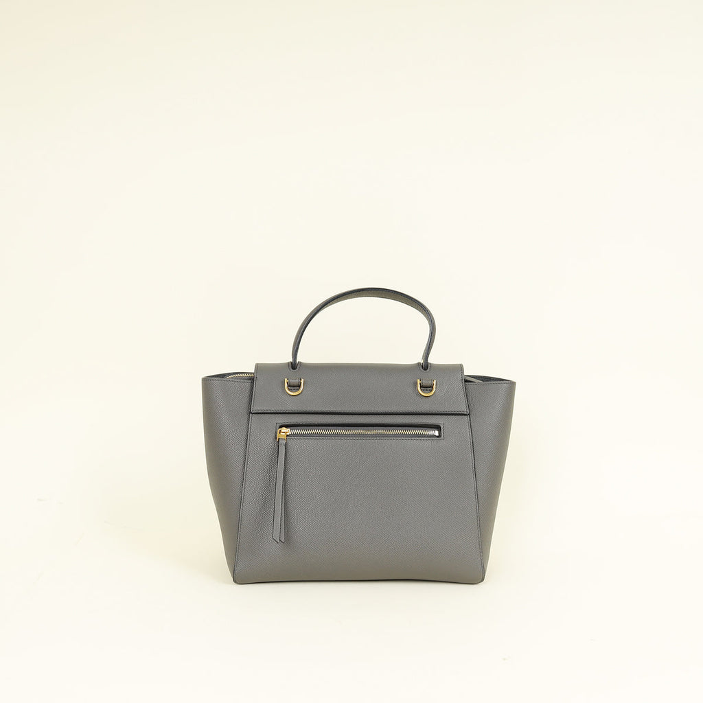 Celine Dark Grey Micro Belt Bag