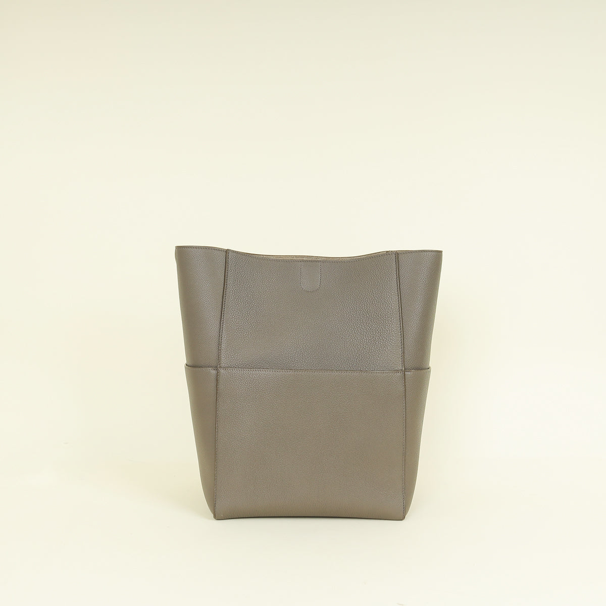 Celine Taupe Sangle Seau Bucket Small Bag