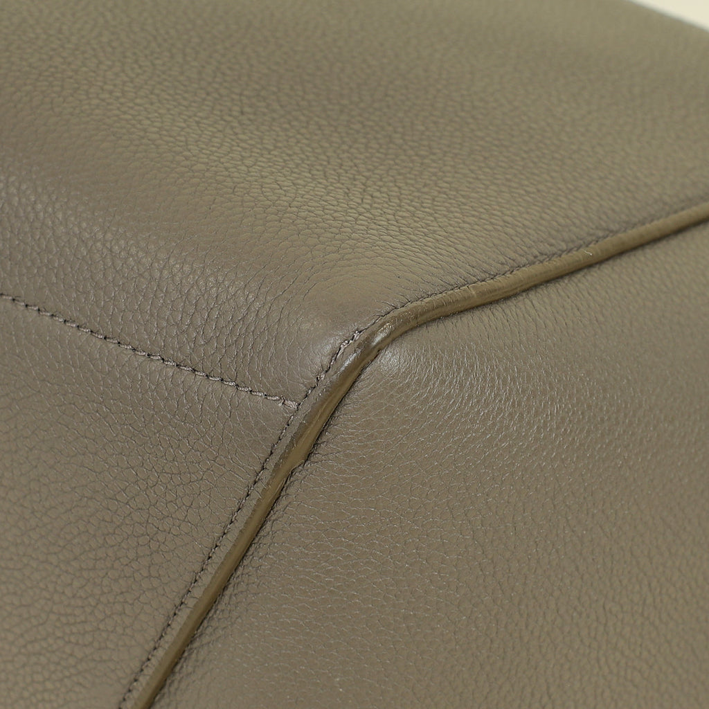 Celine Taupe Sangle Seau Bucket Small Bag