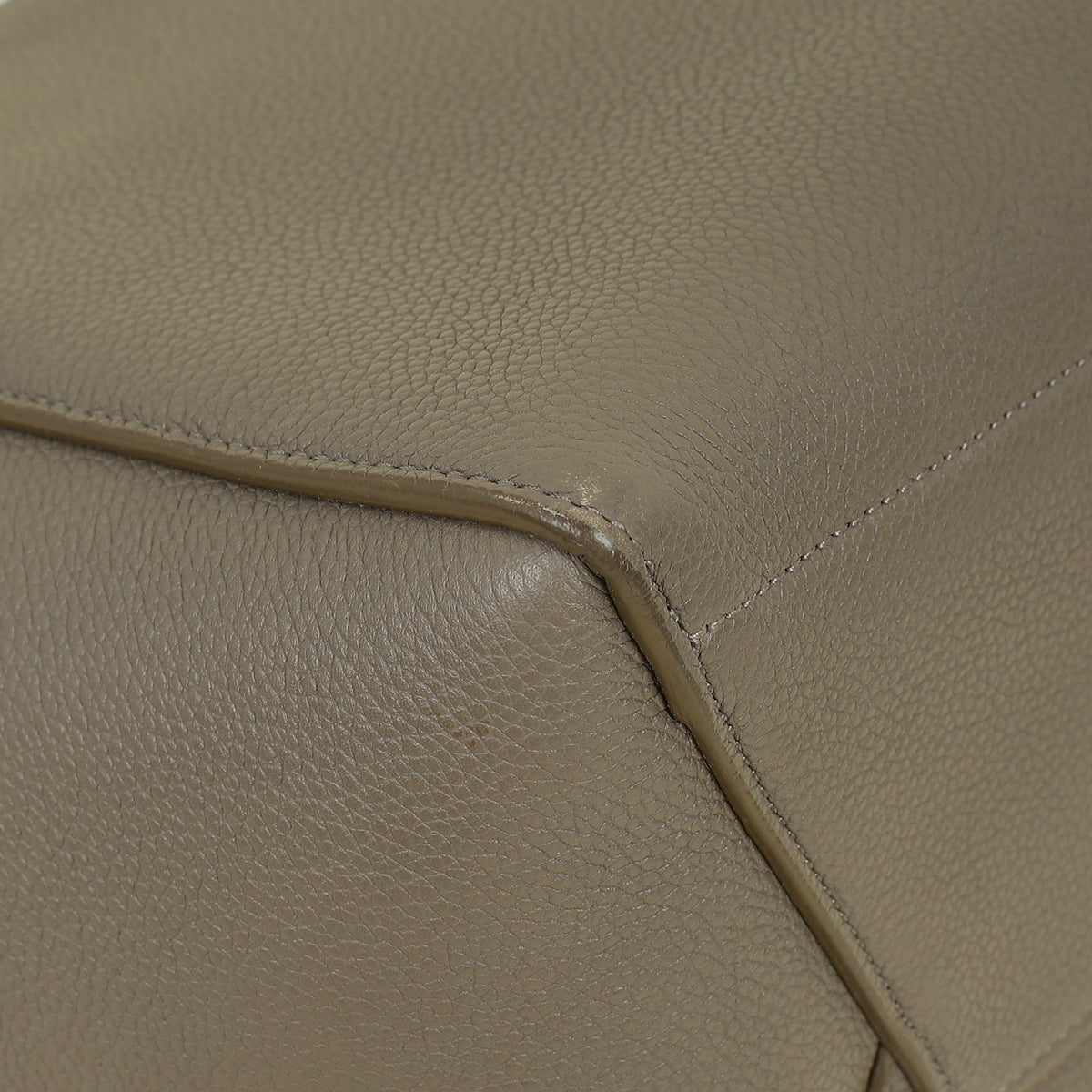 Celine Taupe Sangle Seau Bucket Small Bag