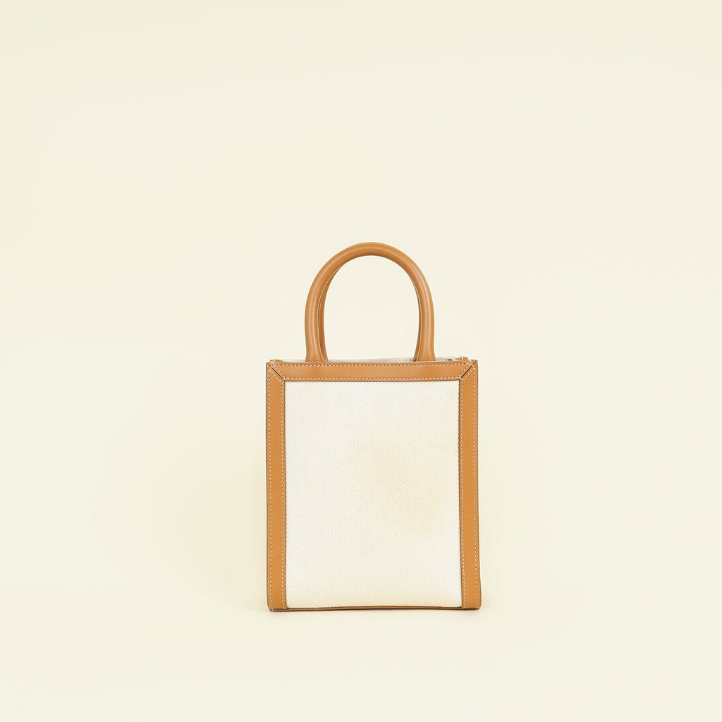 Celine Bicolor Cabas Mini Vertical Tote Bag