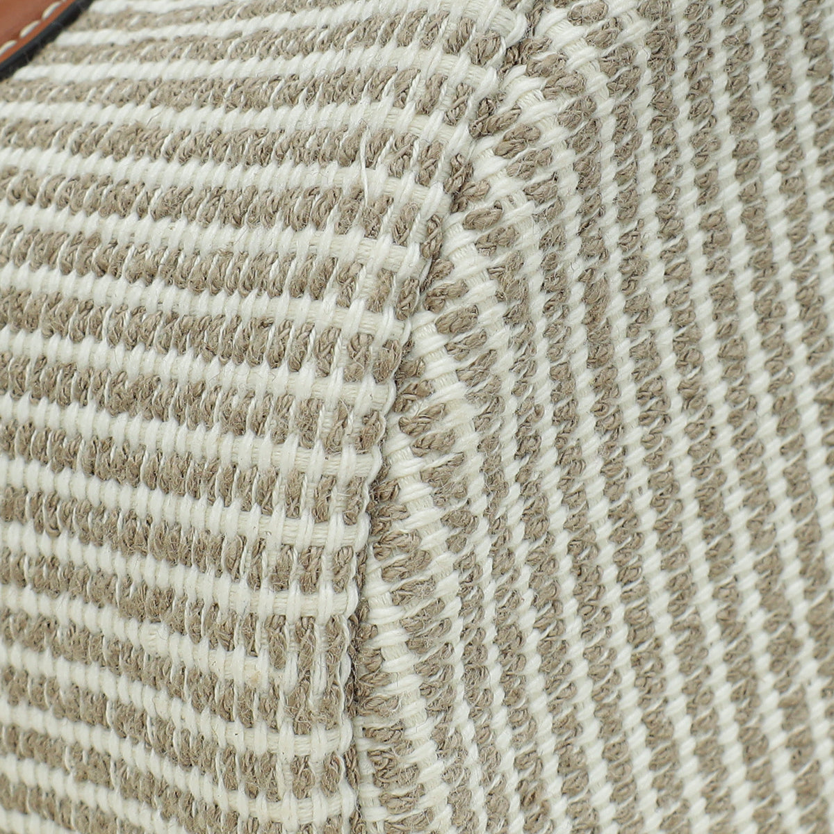 Celine Beige Teen Drawstring in Striped Textile Bag
