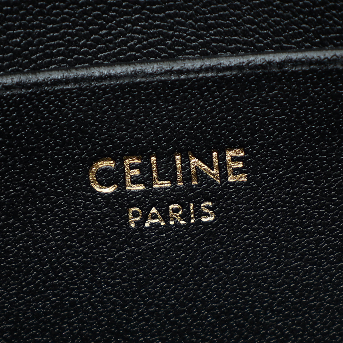 Celine Black 16 Pochette With Strap