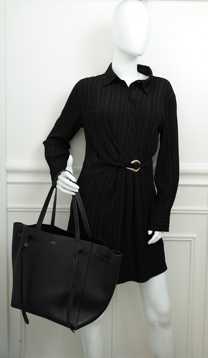 Celine Black Cabas Phantom Tote Small Bag
