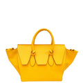 Celine Mustard Yellow Tie Tote Small Bag w/Pouch