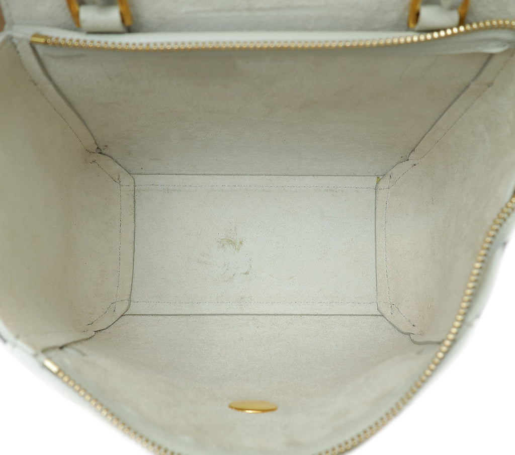 Celine Vintage White Nano Belt Bag