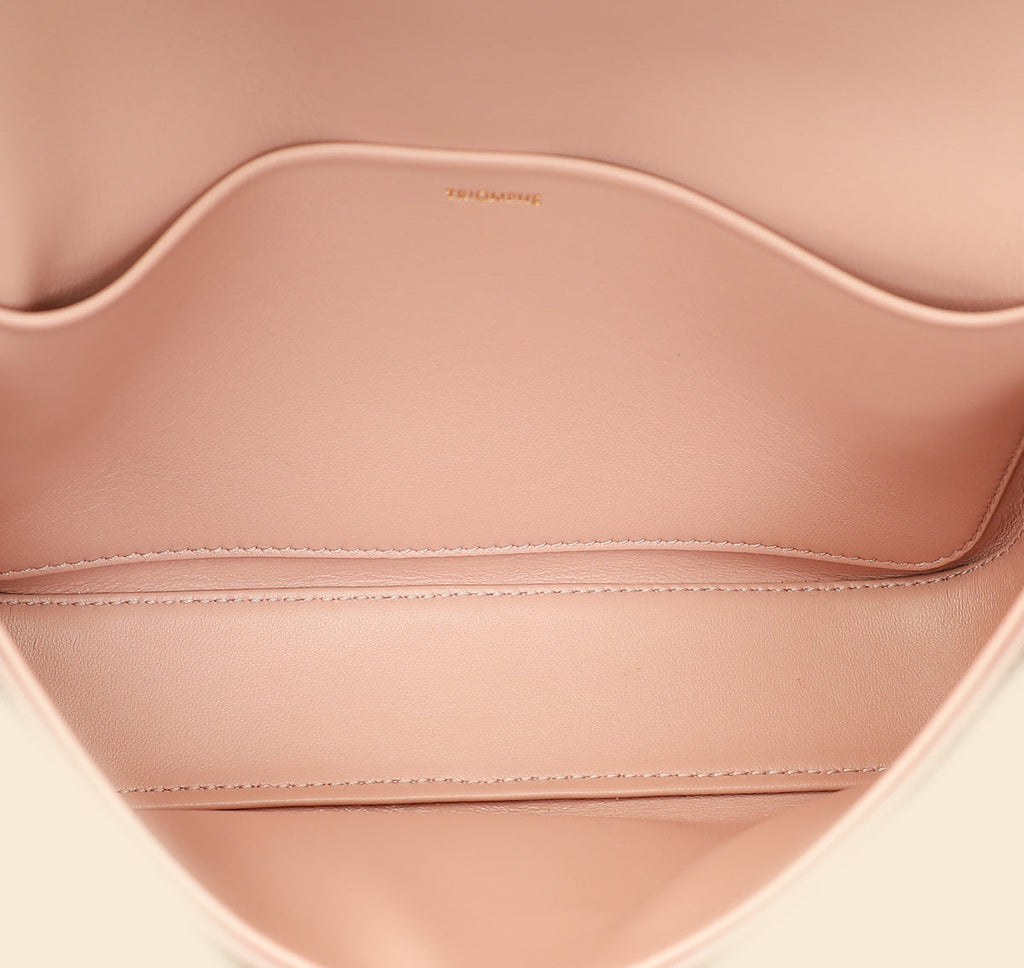 Celine Rose Glace Python Claude Chain Shoulder Bag