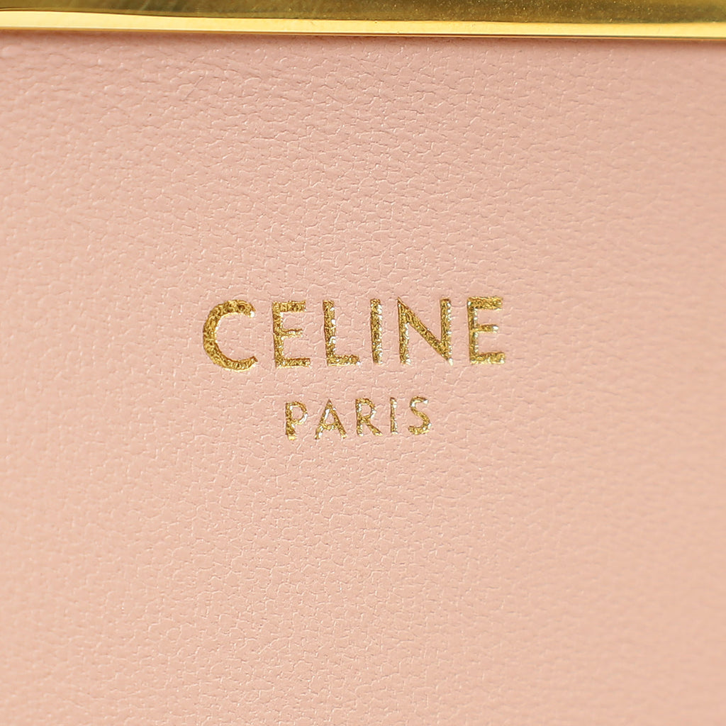 Celine Rose Glace Python Claude Chain Shoulder Bag